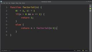 How to Make a Factorial Function in JavaScript by using Recursion [upl. by Elleinad]