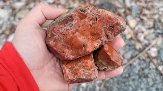 Lots Of Red Found On Our First Rock Hunt Of 2024 Plus We Give Away A Rock Tumbler [upl. by Retloc]