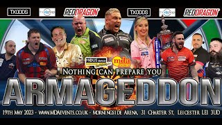 Armageddon 2023  Live Darts in Leicester [upl. by Yrkcaz727]