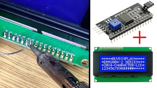 How To Attach I2C Module With LCD2004 LCD 20x4 Display  I2C Module Join With Display [upl. by Emelyne]