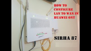 HUAWEI ONT HG8145V5  HOW TO CONVERT LAN TO WAN PORT  SAFARICOM HOME FIBRE ROUTER TO USE LAN INPUT [upl. by Anilrats632]