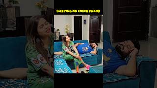 Sleeping On The Couch Prank On Wife funny shortsfeed shorts viralshorts couplegoals [upl. by Anaic]