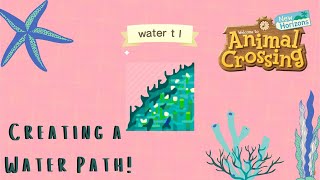 Water Path Tutorial Animal Crossing New Horizons [upl. by Norej]