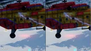 SSX 2012  PS3 vs Xbox 360 graphics SPLIT SCREEN [upl. by Kliment]