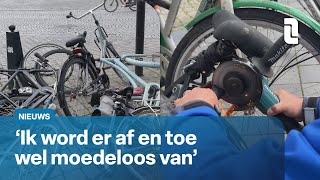 Grote fietsenschoonmaak in binnenstad van Maastricht  L1 Nieuws [upl. by Keyek]