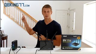 Asus RTAC66U 80211ac Router Review and Unboxing [upl. by Olifoet]