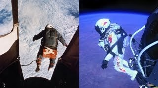 The Red The White and The Blue  The Balloonist Joseph Kittinger 1960 vs Felix Baumgartner 2012 [upl. by Weissmann]