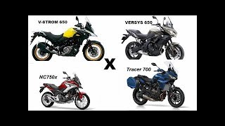 NC750x VS VStrom 650 VS Versys 650 VS Tracer 700 [upl. by Sanger492]