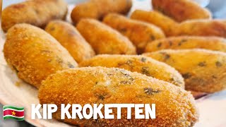 Surinaamse kip kroket receptSurinamese Chicken croquettes recipe [upl. by Audy]