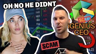 CEO OF iGENIUS CRYPTO MLM CALLS ME AN UNEDUCATED BULLY WFABB [upl. by Fisher699]