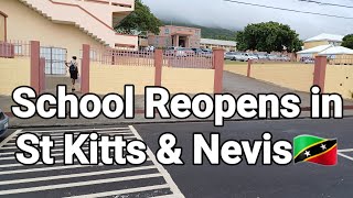 From My Village in Nevis School Reopens in St Kitts and Nevis🇰🇳 [upl. by Kehoe]