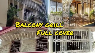 Modern Grill Design For Balcony Full Cover  Balcony Cover Grill Design For House Front [upl. by Okoyik]