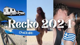 VLOG ŘECKO  CHALKIDIKI 2024 Karavanem v Ouzouni Beach Camp [upl. by Aney]