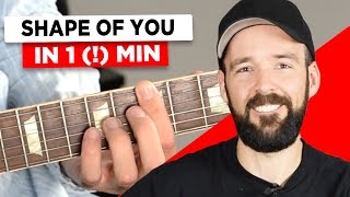 Gitarre lernen für Anfänger  Shape of you  sehr einfach [upl. by Ahtennek]