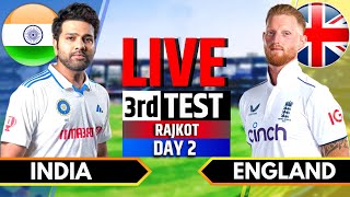 India vs England 3rd Test  India vs England Live  IND vs ENG Live Score amp Commentary Session 3 [upl. by Garbers]