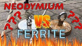 NEODYMIUM Vs FERRITE  MAGNET FISHING  WHICH TO BUY [upl. by Greenwell]