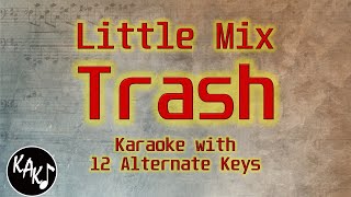 Trash Karaoke  Little Mix Instrumental Lower Higher Male Original Key [upl. by Niles502]