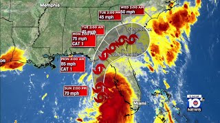 Tropical Storm Debby intensifying in Florida Gulf Coast [upl. by Vern]