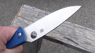 Spyderco Resilience Lightweight Folding Knife Review CPM S35VN Steel [upl. by Nymzaj75]