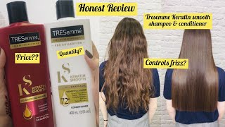 Tresemme Keratin Smooth Shampoo amp Conditioner  Honest Review  Fashionista Diaries [upl. by Weiser]