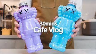 💖🌹카페 브이로그 30분 모아보기🌹💖30mins Cafe Vlog카페브이로그Cafe VlogASMRTasty Coffee85 [upl. by Esdnyl519]