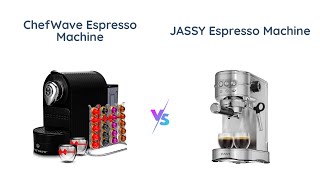 NespressoCompatible Espresso Machines  Chefwave vs JASSY [upl. by Weinhardt680]