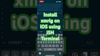 iSH Install xmrig miner on iOS [upl. by Rainer850]