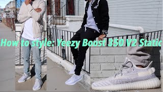 How to Style Yeezy Boost 350 V2 STATIC [upl. by Dlarrej]