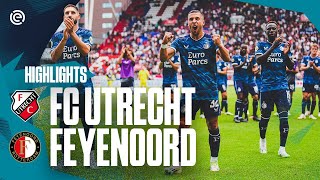 DEBUTS FIRST GOALS amp THREE POINTS in Utrecht 👏  Highlights FC Utrecht  Feyenoord  20232024 [upl. by Nina]