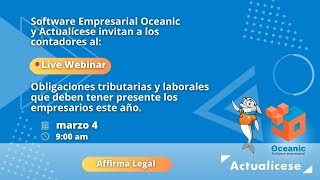 Obligaciones tributarias y laborales que deben tener presente los empresarios este año [upl. by Ravilob]