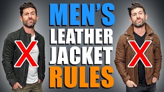 How To PROPERLY Wear a Leather Jacket Top 6 Leather Wearing Dos amp Donts [upl. by Vasta]