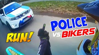 Police VS Bikers Cops Chases Motorcycle  Best Compilation 2024 [upl. by Whorton]