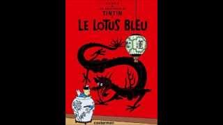 Tintin  Blå lotus Ljudbok [upl. by Burdelle]