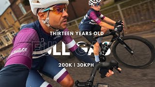 CYCLING 200K HARDER THAN I HAVE IN A LONG TIME  THIRTEENTH VS FOURTY CHALLENGE [upl. by Stanislaus]