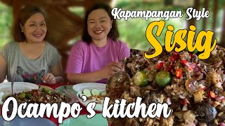 Kapampangan Style Sisig Easy to make  Ocampos Kitchen [upl. by Adnamar]