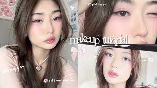 simple IT girl makeup tutorial 🎀 [upl. by Codd265]