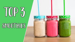 TOP 3 egészséges turmix recept  reggeli smoothie [upl. by Dygert]