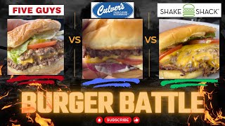 Five Guys VS Culvers Vs Shake Shack  Cincinnati Oh Burger Battle [upl. by Kittie365]