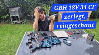 Bosch GBH 18V34 CF zerlegt und reingeschaut DEU [upl. by Yslek]