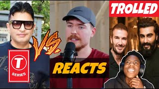 MrBeast Declared War Against TSeries😐 Arjun Kapoor Gets Trolled Reacts IShowSpeed on India ICC [upl. by Amoritta]