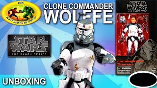 UNBOXING  Star Wars The Black Series  CLONE COMMANDER WOLFFE  Hasbro starwars actionfigures [upl. by Eads]