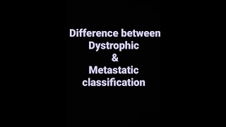 Difference between Dystrophic amp Metastatic classification [upl. by Conni31]