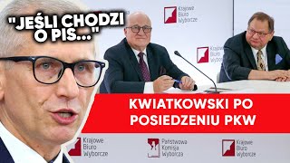 Kwiatkowski po posiedzeniu PKW o subwencji dla PiS [upl. by Nairoc603]