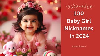 🔥100 Baby Girl Nicknames 2024 🔥लड़कियों के छोटे से नाम  हिंदू बेबी गर्ल के नाम [upl. by Steward]