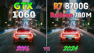 Ryzen 7 8700G Radeon 780M vs GTX 1060 6GB  Test in 9 Games [upl. by Kendall754]