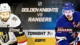 Reigning Cup Champs Face Panarin and Rangers TONIGHT on ESPN [upl. by Ssilem649]