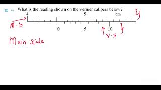 ECZ Vernier Callipers Reading Main scale and Vernier scale [upl. by Noiz]