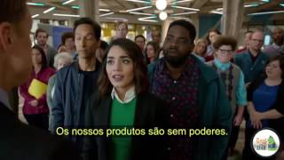 Powerless Trailer Legendado Conheça Van Wayne o primo do Bruce Wayne [upl. by Leeke199]