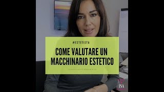 COME VALUTARE UN MACCHINARIO [upl. by Lattonia]