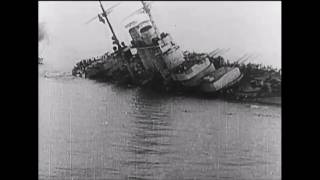 Sinking of the Austrian Battleship SMS Szent István 1918 WWI film [upl. by Annay]